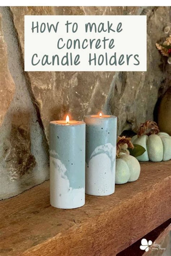 Concrete Holders {Handmade Items From Amazon}