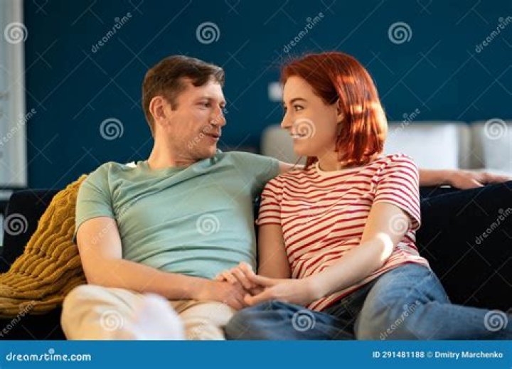 Couple chatting talking