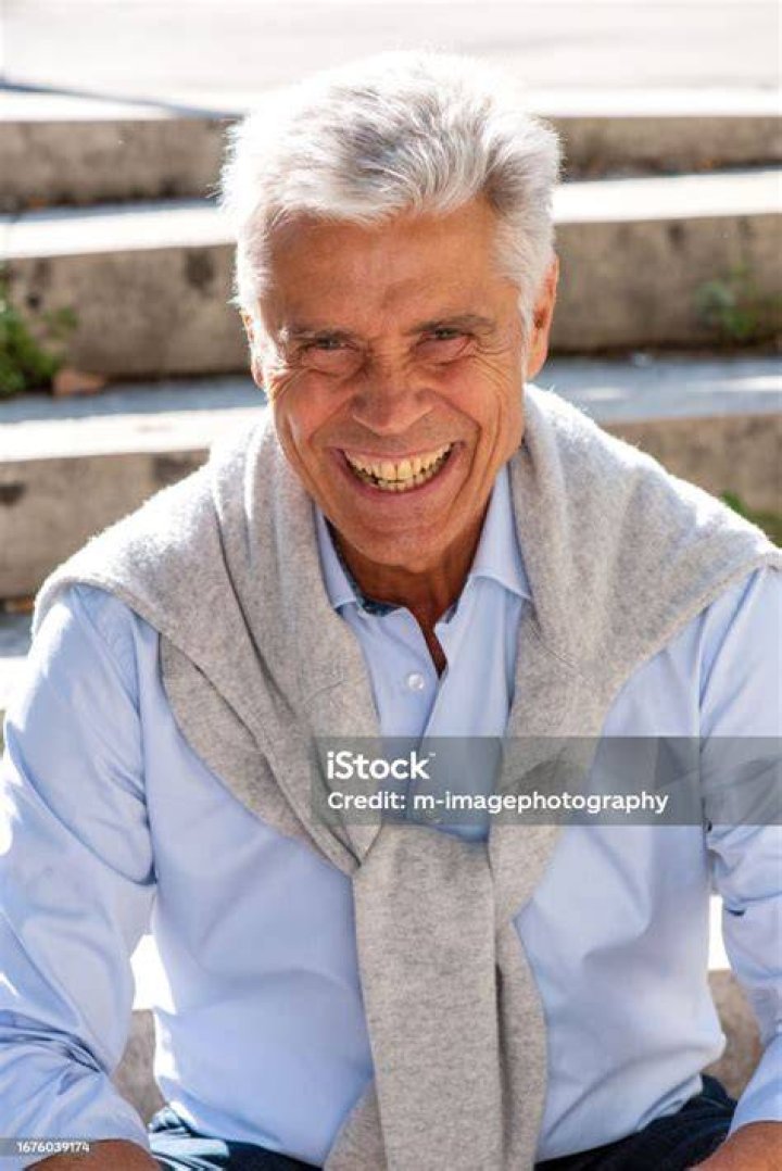 happy older man outside