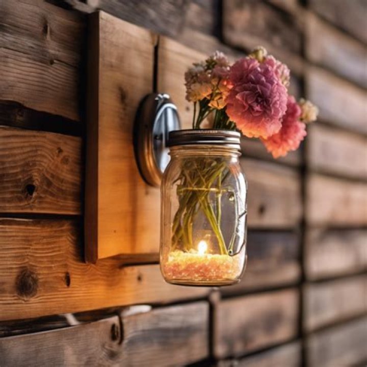 Mason Jar Wall Sconces From Amazon {Handmade Items From Amazon}
