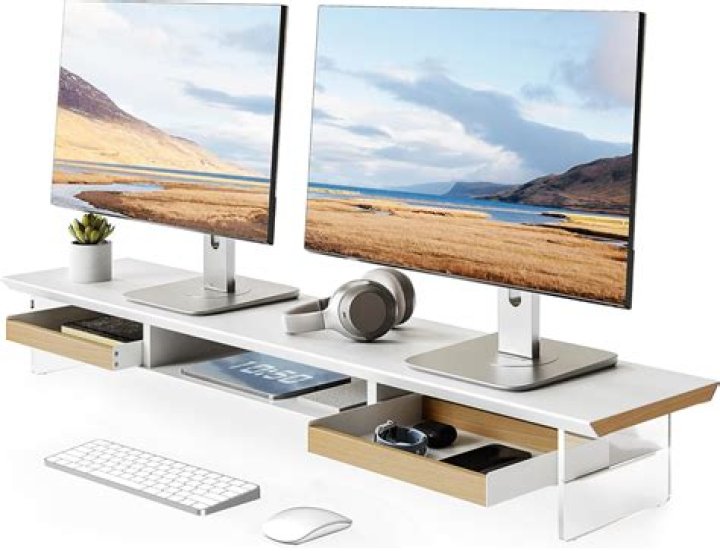 Monitor Stand with Storage {organizational products on amazon}