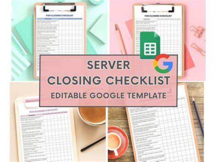 Server closing restaurant