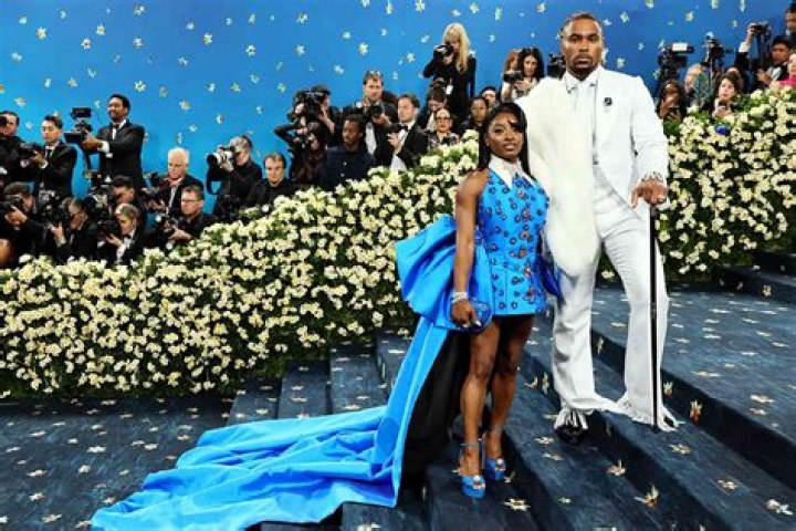Simone Biles at the Met Gala in September 2021